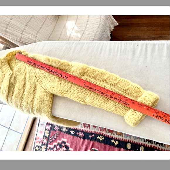 Rosanna Yellow Cable Knit Cardigan - Picture 8 of 9